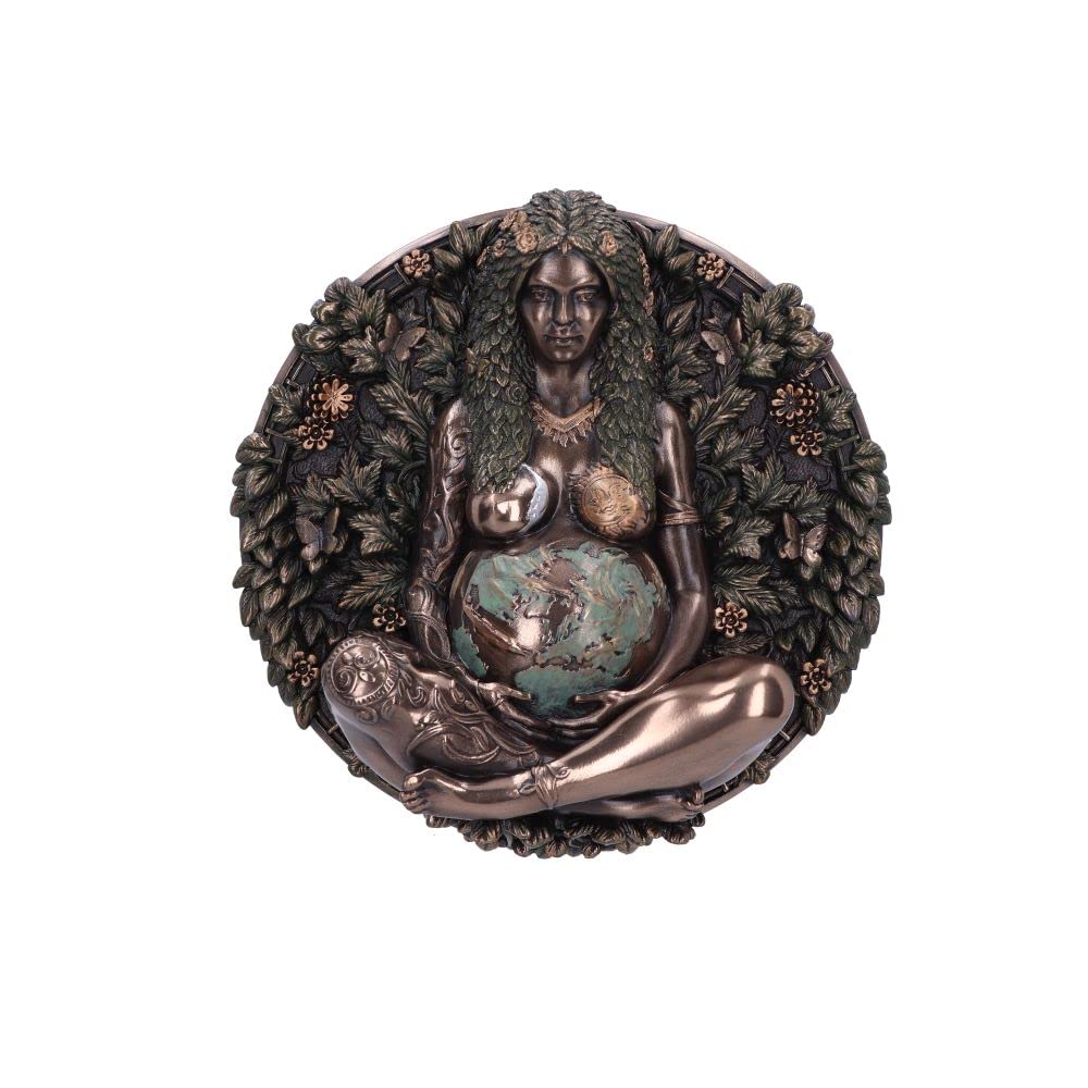 Nemesis Now Mother Earth Wall Plaque, Bronze, 15cm, Resin