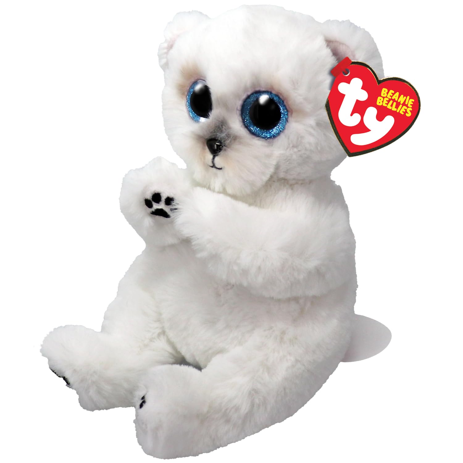 TY Wuzzy Polar Bear Beanie Bellies Regular - Squishy Beanie Baby Soft Plush Toys - Collectible Cuddly Stuffed Teddy