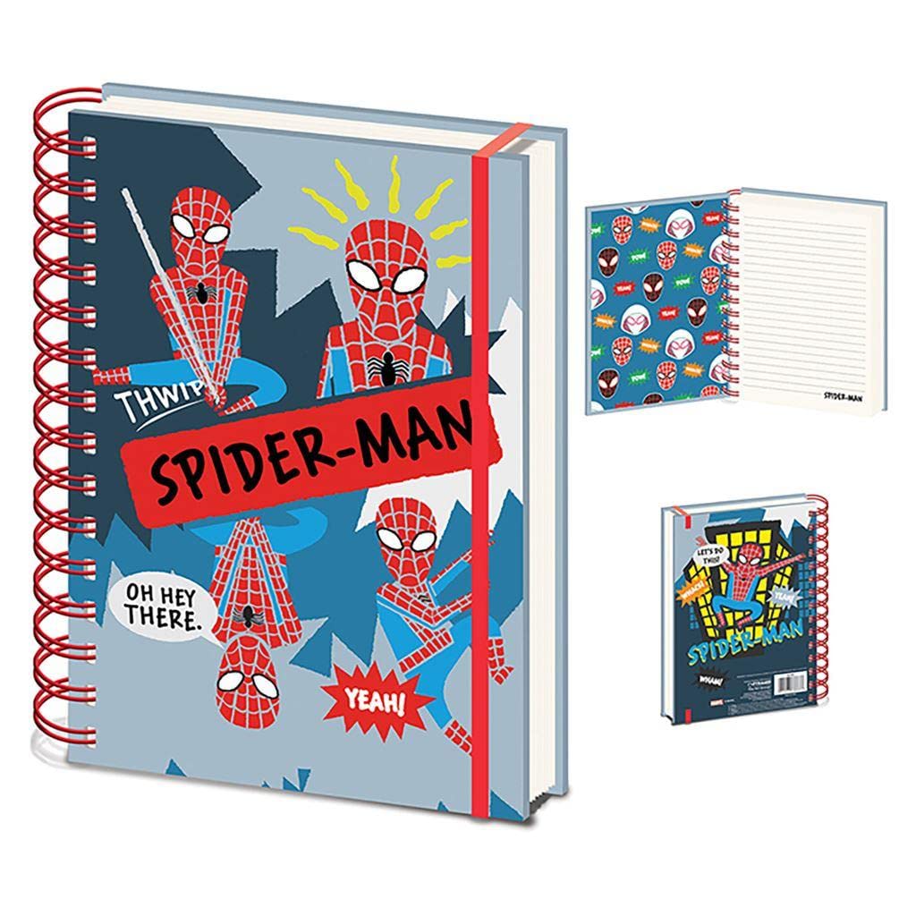 Pyramid International | Marvel | Spiderman | Sketch | Oh Hey There | Lined | A5 | Notebook | Kids