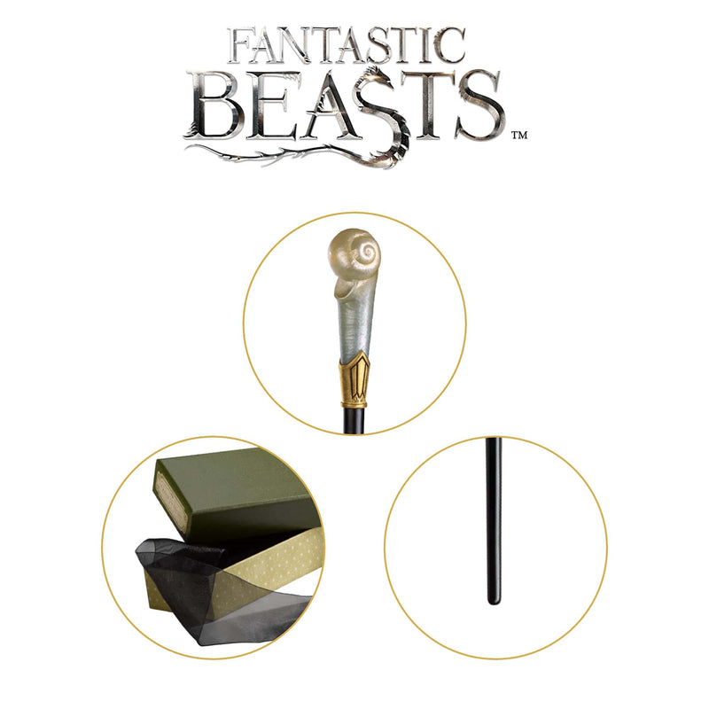 The Noble Collection Fantastic Beasts Queenie Goldstein's Wand in Collector’s Box - 13.5in (34.5cm) Wizarding World Wand - Officially Licensed Film Set Movie Props Wands Gifts