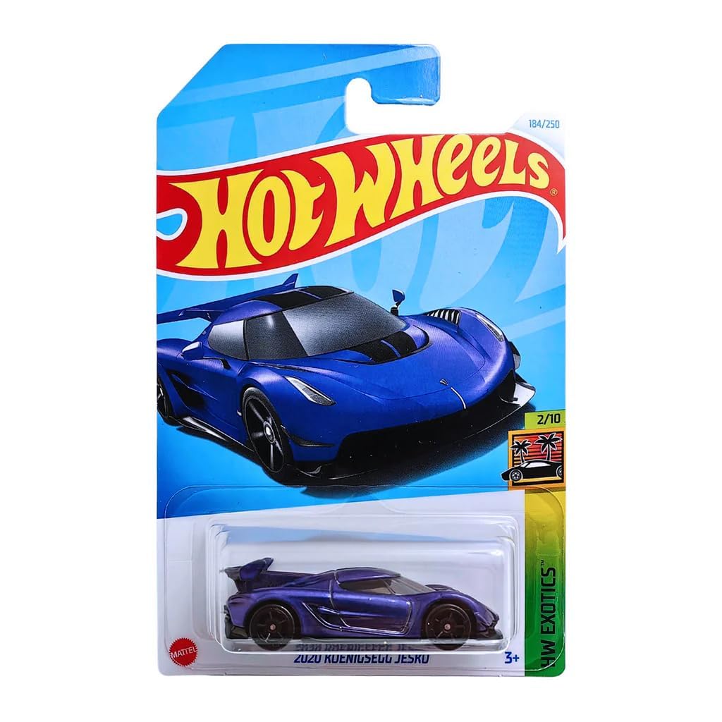 Hot Wheels - 2020 Koenigsegg Jesko - HW Exotics 2/10 - HTC21 - Short Card - Super Sports Car - Iris Purple - Mattel 2024 - 1:64