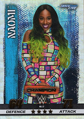 WWE SLAM ATTAX 10 - NAOMI CHAMPION TRADING CARD - WRESTLING