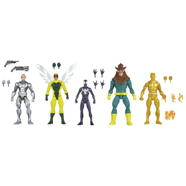 Hasbro Marvel Legends Series Spider-Man Toy 5-Pack, 6-Inch-Scale Collectible Action Figures, 14 Accessories, Kids Ages 4 and Up, Multicolor (F3479) Amazon Exclusive