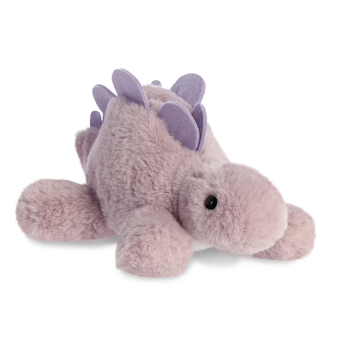 Aurora, 31867, Mini Flopsie Stegosaurus Dinosaur, 8In, Eco-friendly soft toy, Purple