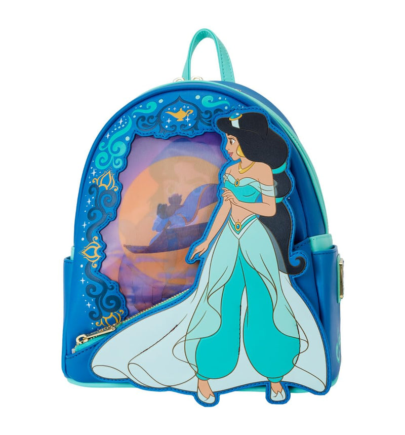 Loungefly Backpacks Disney Princess Jasmine Lenticular Mini Backpack Blue