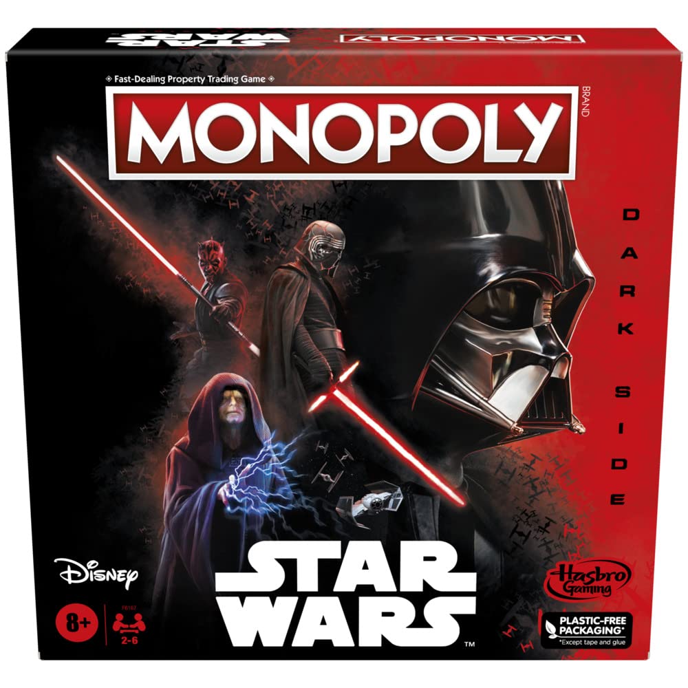 Monopoly: Disney Star Wars Dark Side Edition Board Game for Families, Games for Children, Star Wars Gift