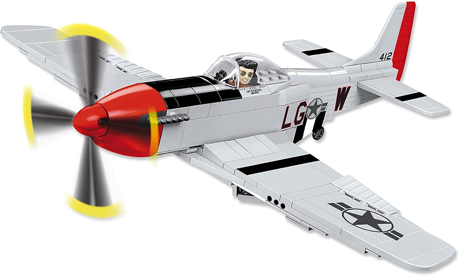 COBI P - 51D Mustang,Silver