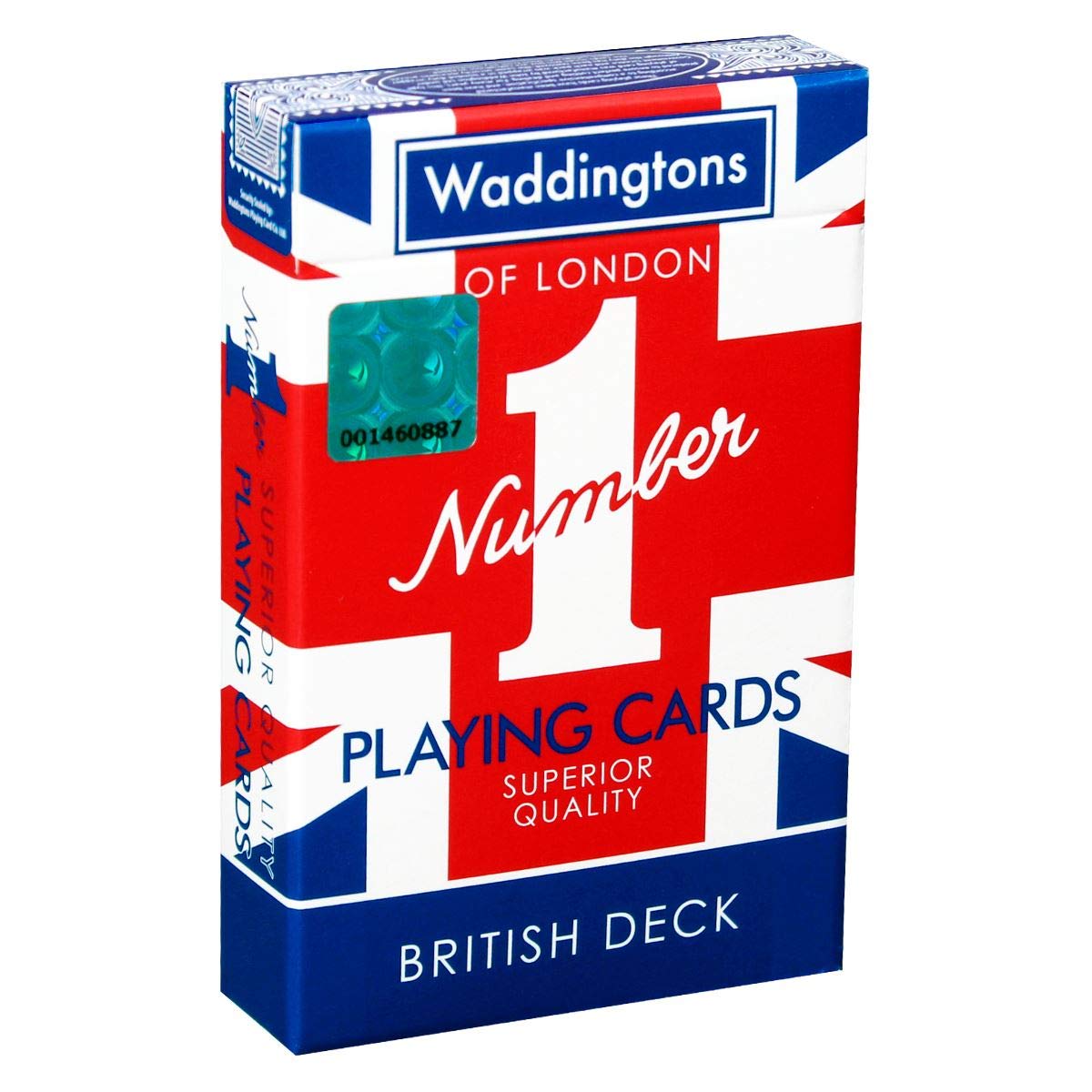 Waddingtons Number 1 Union Jack Playing Card Game, play your favourite games from Snap to Poker with this Union Jack edition, great travel companion, gift and toy for players aged 6 plus