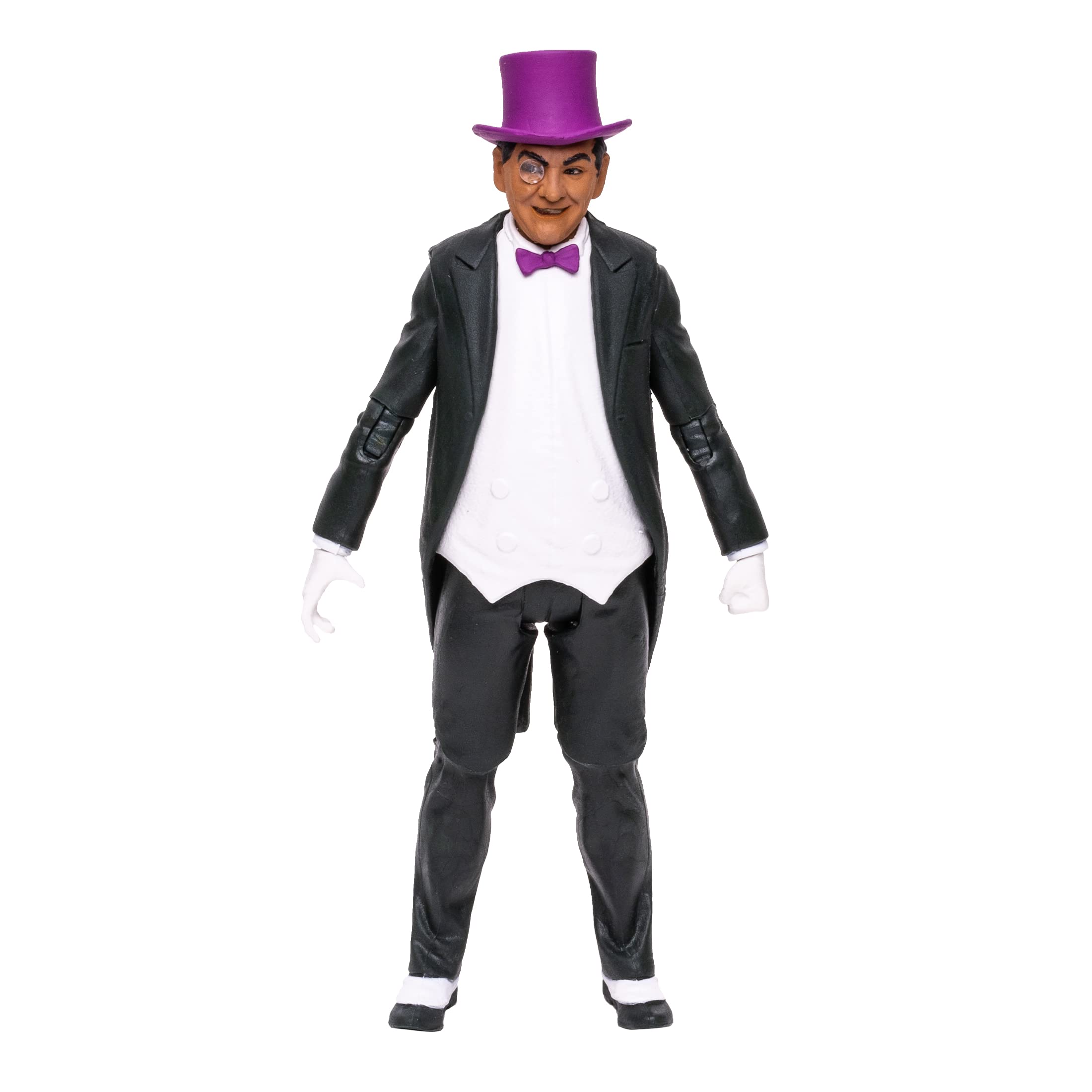 McFarlane Toys, DC Multiverse, 5-inch DC Retro Penguin Action Figure With Action Word Bubbles, Collectible DC Retro 1960's TV Figure â€“ Ages 12+