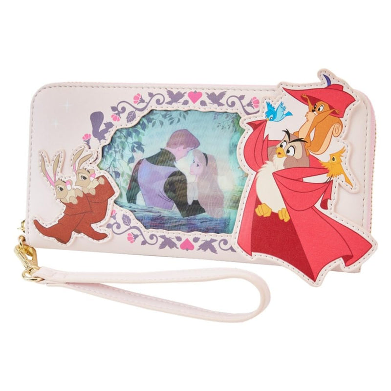 Loungefly - Disney Wallet - Lenticular Sleeping Beauty Princess - 0671803459663, Pink, Pink, Taille Unique, Classic