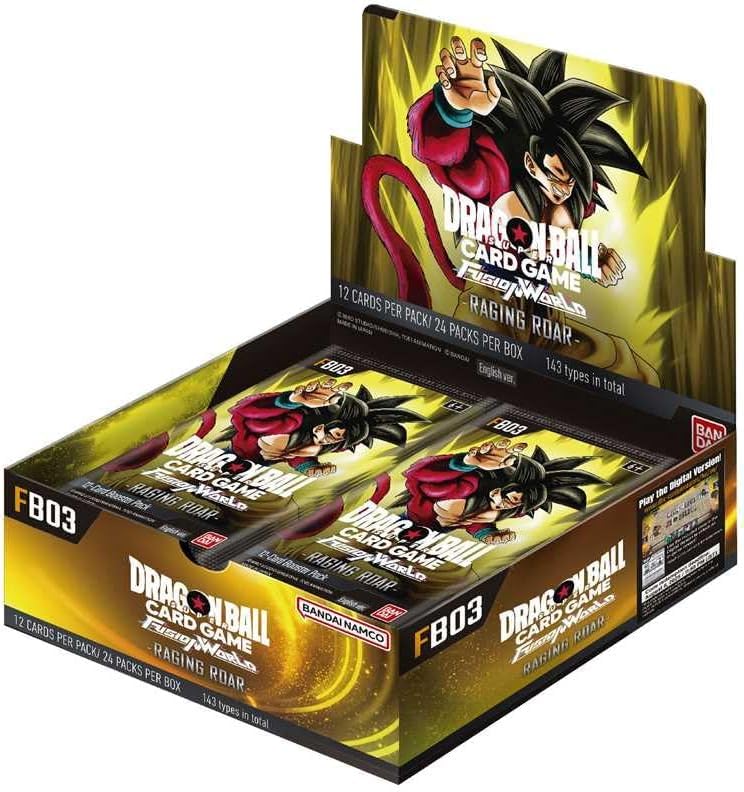 Dragonball Super Fusion World 3 Raging Roar Display + BA-Yugiohshop Shipping Protection