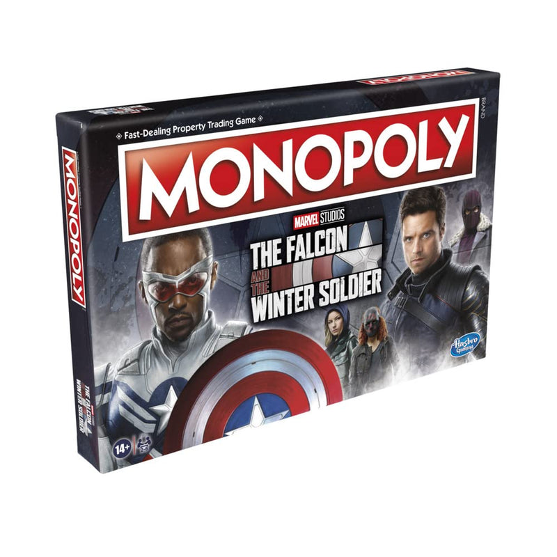 Monopoly: Marvel Studios' The Falcon and the Winter Soldier Edition Board Game for 2-6 Players for Ages 14 and Up, Multicolor