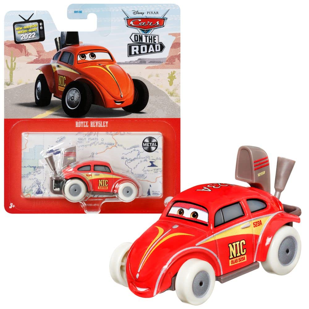 Mattel Selection Vehicles Racing Style Disney Cars Die Cast 1:55 Car, Type: Royce Revsley, (CDXV59)