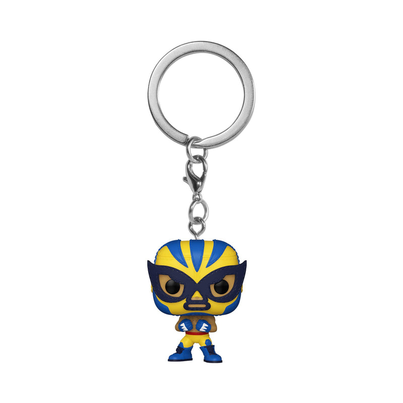 Funko Marvel Luchadores Wolverine - Marvel Luchadores - Xmen - Keychain - Collectable Vinyl Mini Figure Novelty Keyring - Stocking Filler - Gift Idea - Official Merchandise - Comic Books Fans