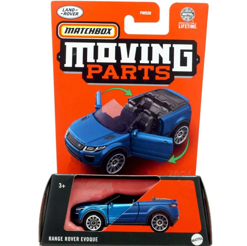 Matchbox Moving Parts Ranger Rover Evoque Blue