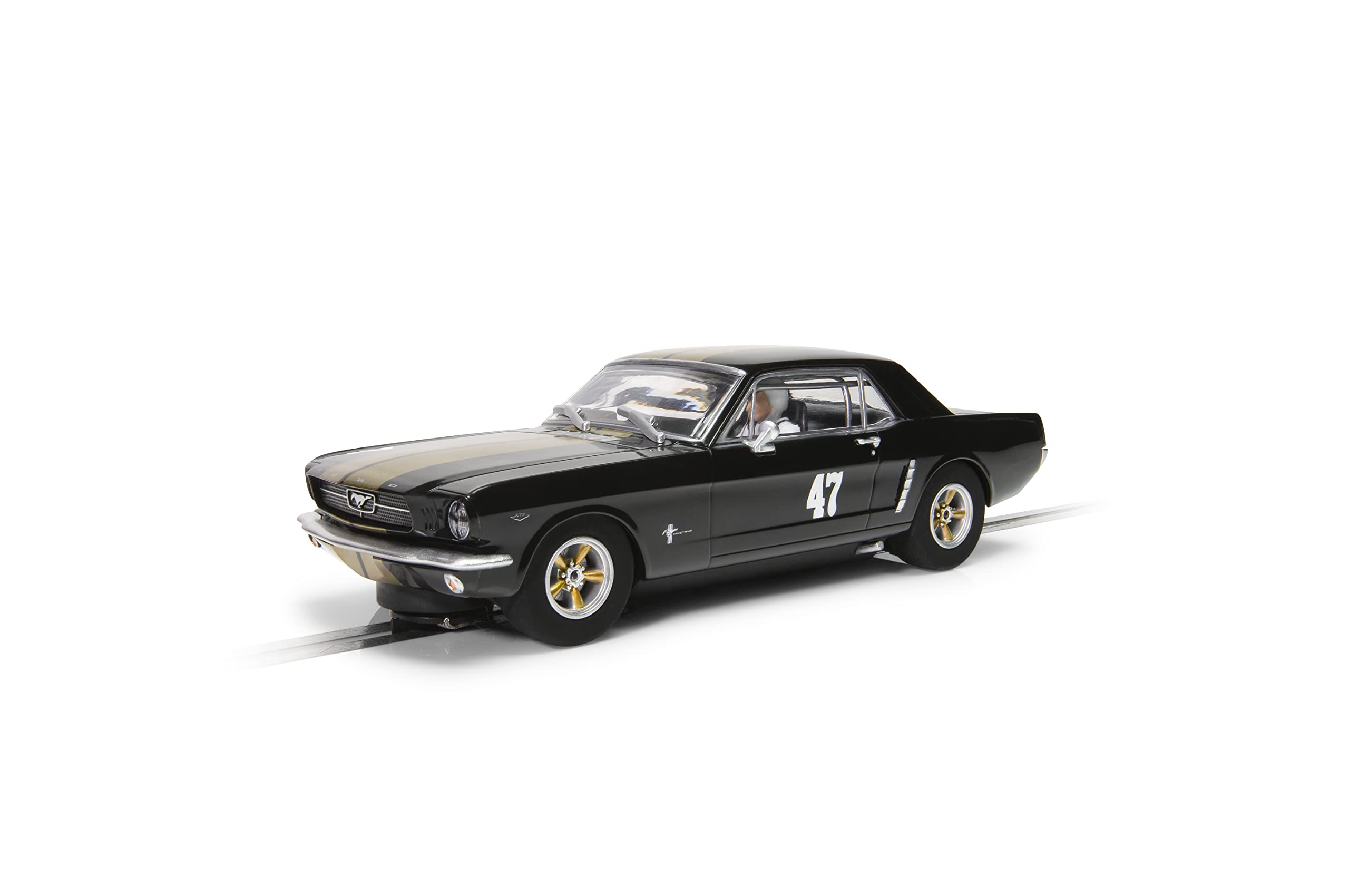 Scalextric Ford Mustang - Black and Gold - 1:32 Scalextric Car