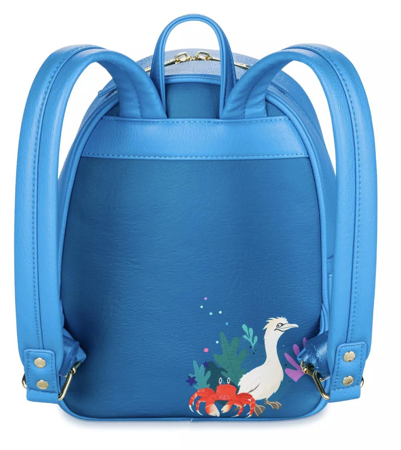 Loungefly Disney Parks The Little Mermaid Mini Backpack Live Action Film, Blue, M, Backpack