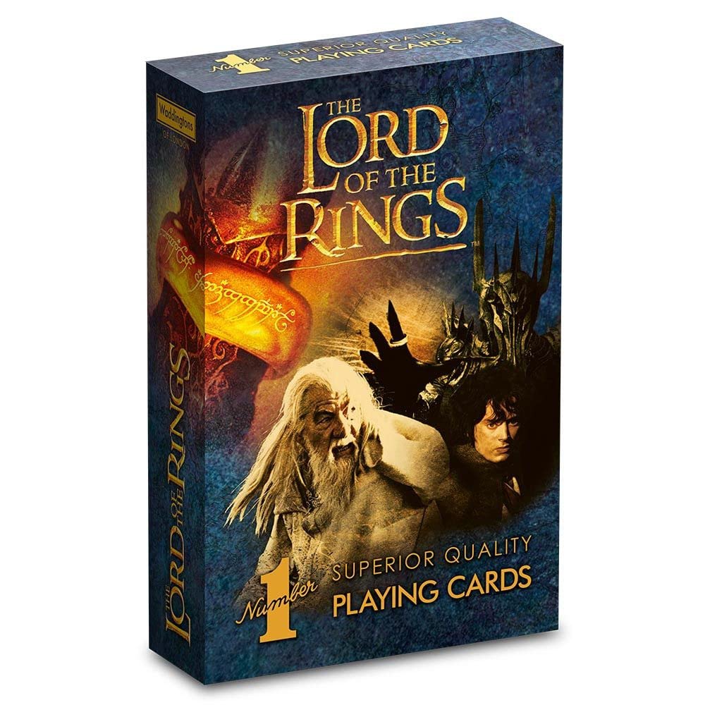 Waddingtons Number 1 The Lord of the Rings Playing Card Game, play with Frodo, Sam, Bilbo, Gandalf, Galadriel, Aragorn and the rest of the Fellowship, gifts and toys for boys and girls aged 6 plus