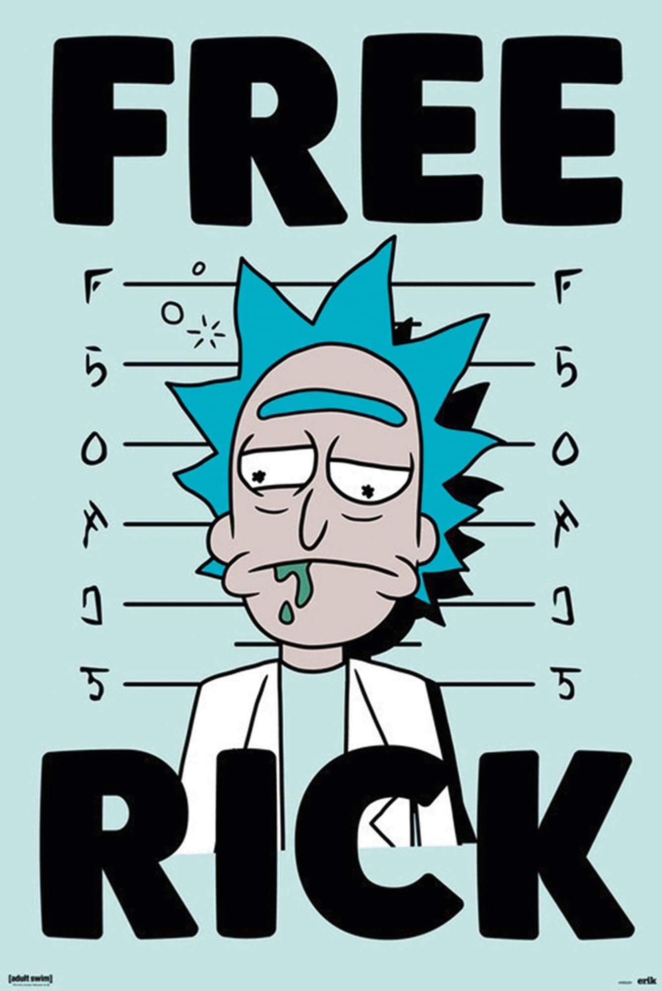 Grupo Erik Rick & Morty Poster - 36 x 24 inches / 91.5 x 61 cm - Shipped Rolled Up - Cool Posters - Art Poster - Posters & Prints - Wall Posters