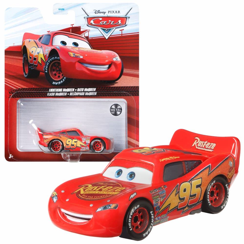 Mattel Vehicles Racing Style Disney Cars Die Cast 1:55 Car, Type: Lightning McQueen