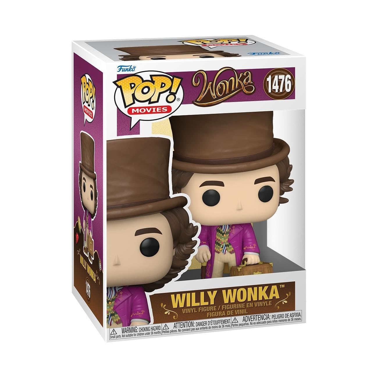 Funko POP! Movies: Wonka - Willy Wonka - Collectable Vinyl Figure - Gift Idea - Official Merchandise - Toys for Kids & Adults - Movies Fans - Model Figure for Collectors and Display