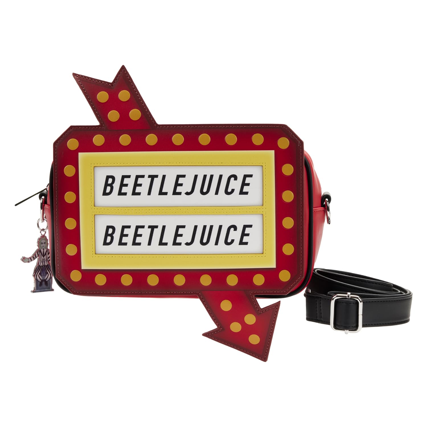 Loungefly Beetlejuice Glow Graveyard Sign Cross Body Bag