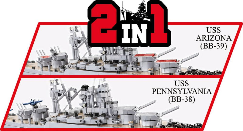 COBI 4842 Pennsylvania Class Battleship 2 In 1 Arizona Executive Edition 2100pcs