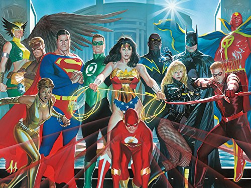 DC Comics WDC99316 Justice League 60 X 80 cm "Characters" Canvas Print