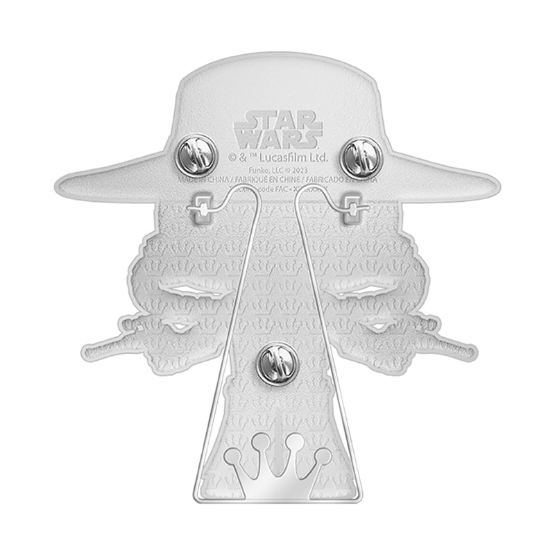 Funko Pop! Large Enamel Pin Star Wars: Clone Wars - Cad Bane - Star Wars Enamel Pins - Cute Collectable Novelty Brooch - for Backpacks & Bags - Gift Idea - Official Merchandise