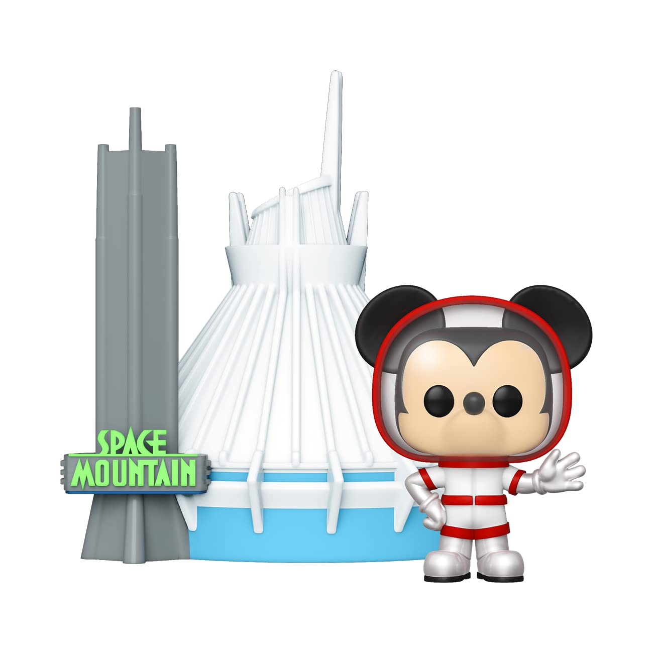 Funko POP! Town: WDW50- Space Mountain With Mickey Mouse - Disney World 50th Anniversary - Amazon Exclusive - Collectable Vinyl Figure - Gift Idea - Official Merchandise - Toys for Kids & Adults