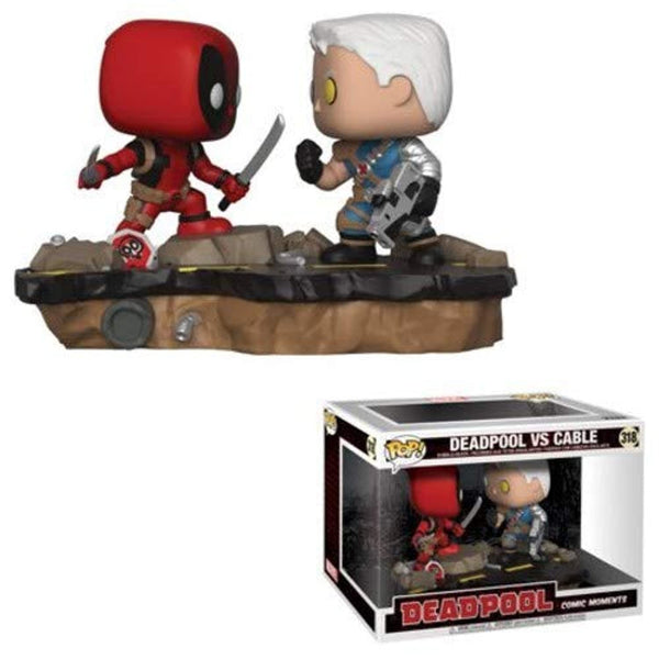 Funko POP! Bobble 2-Pack: Marvel: Movie Moments: Deadpool Vs Cable - Collectable Vinyl Figure - Gift Idea - Official Merchandise - Toys for Kids & Adults - Comic Books Fans