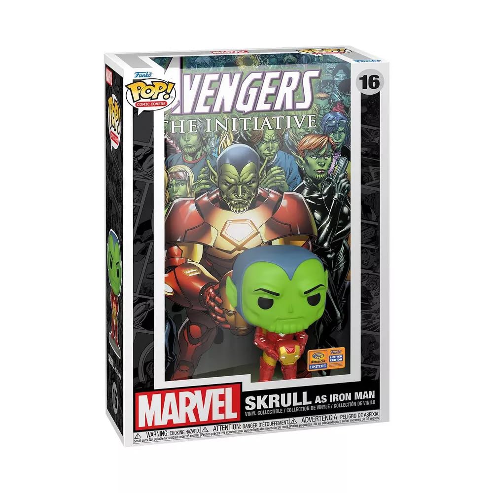 Funko Pop! Cover Art Marvel Collection Collectible Vinyl Figure Comic Covers (Skrull as Iron Man), 15689985