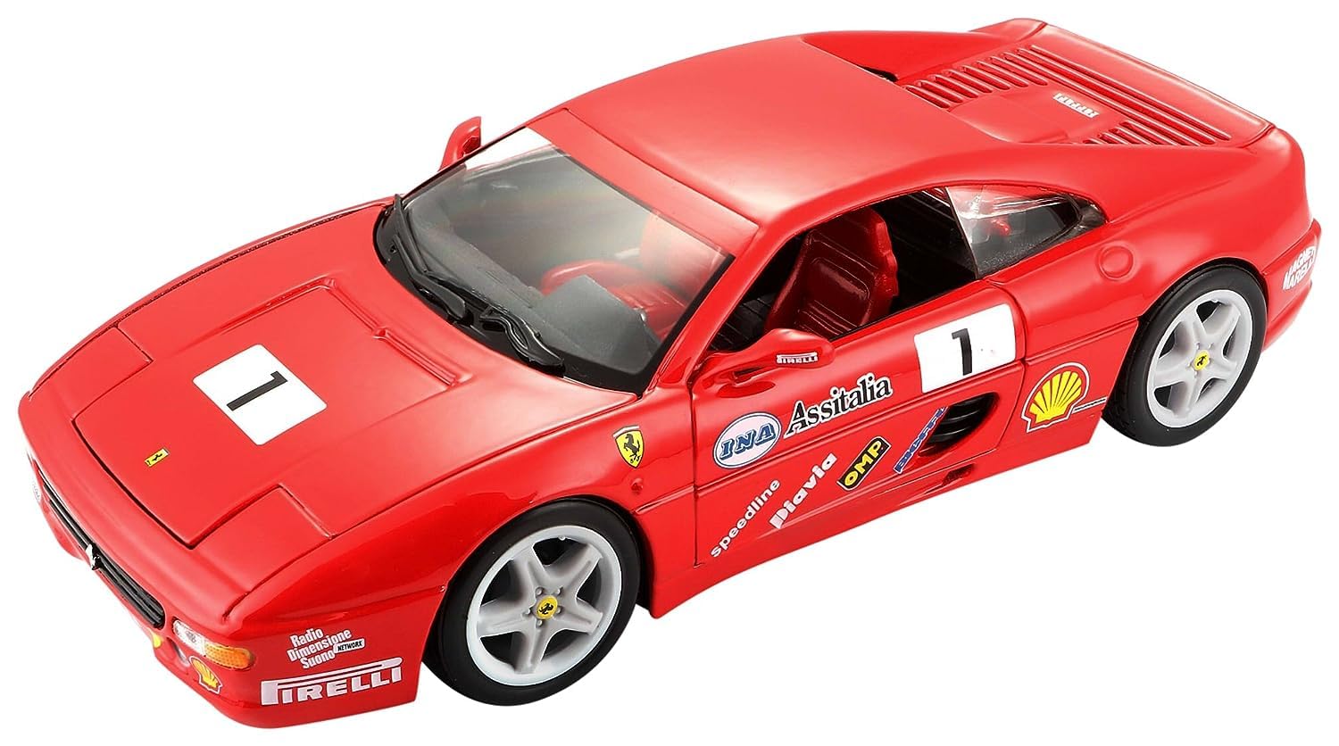 Bburago B18-26306 Ferrari F355 Challenge Diecast Model Kit, 1:24 Scale