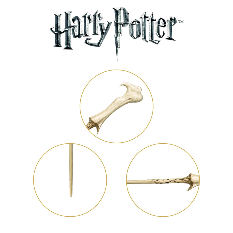 The Noble Collection - Lord Voldemort Character Wand - 14.7in (37.5cm) Harry Potter Wand With Metal Name Tag - Harry Potter Film Set Movie Props Wands