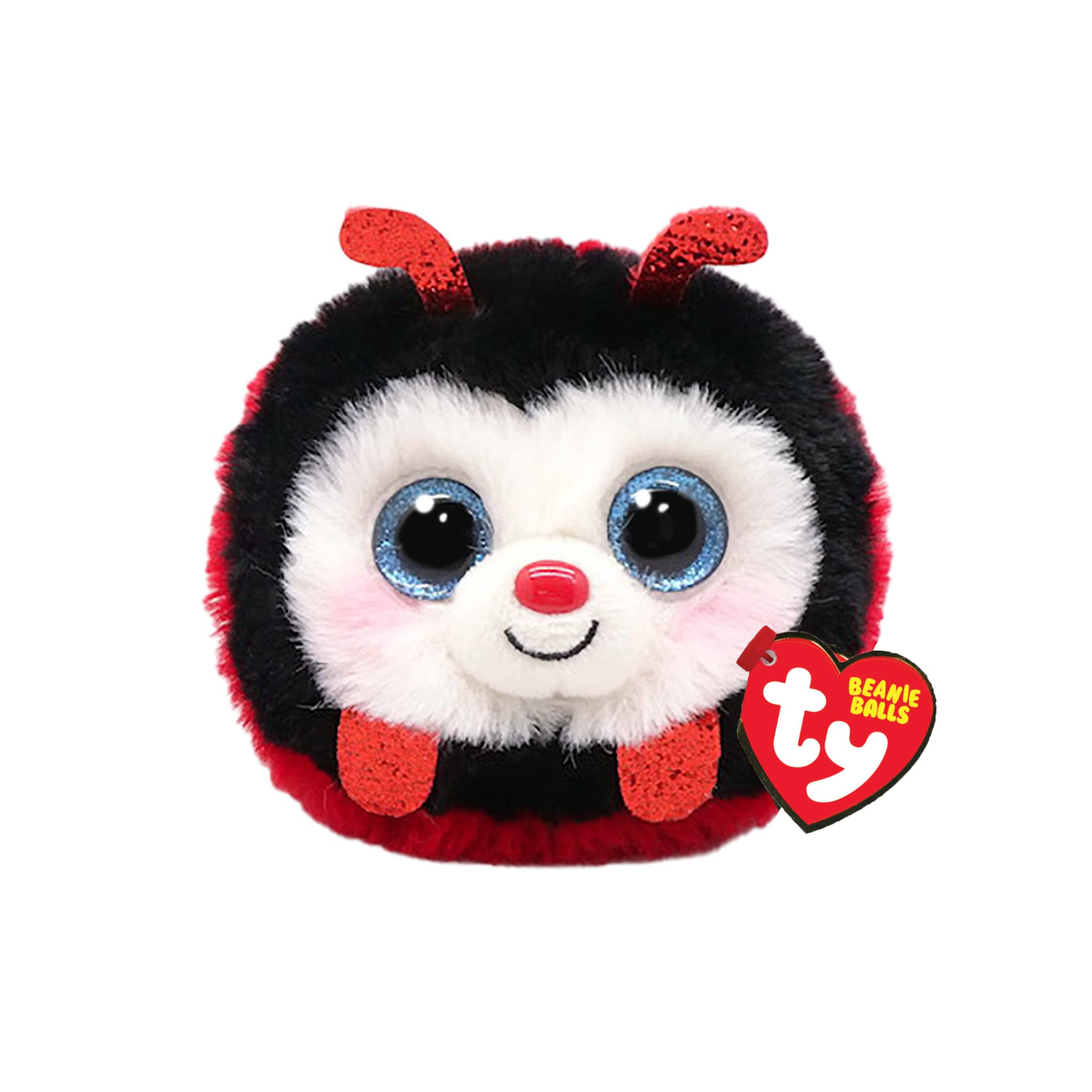 TY Izzy Ladybird Beanie Balls 3 Inches Beanie Baby Soft Plush Toy Collectible Cuddly Fabric Teddy