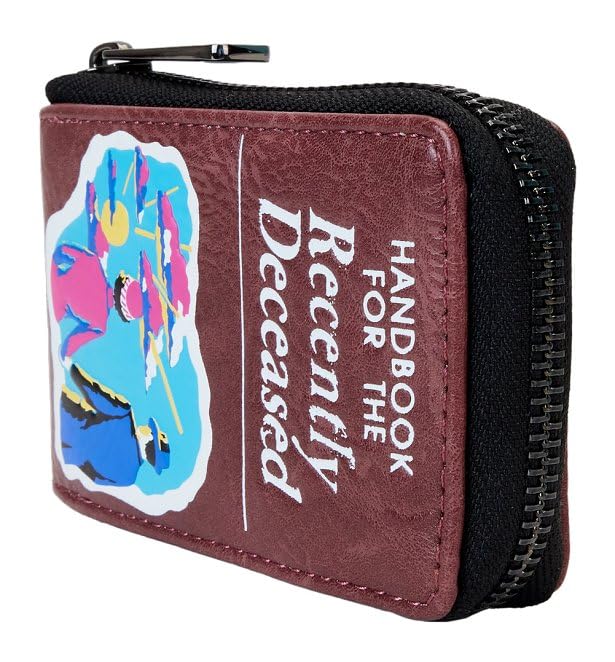 Loungefly Beetlejuice Handbook for The Recently Deceased Accordion Wallet Brown