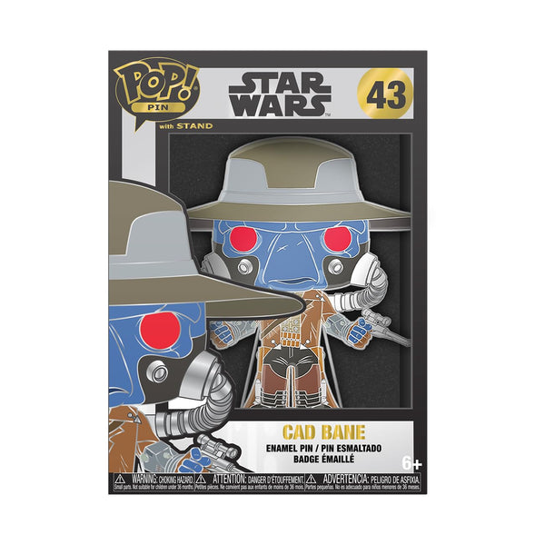 Funko Pop! Large Enamel Pin Star Wars: Clone Wars - Cad Bane - Star Wars Enamel Pins - Cute Collectable Novelty Brooch - for Backpacks & Bags - Gift Idea - Official Merchandise