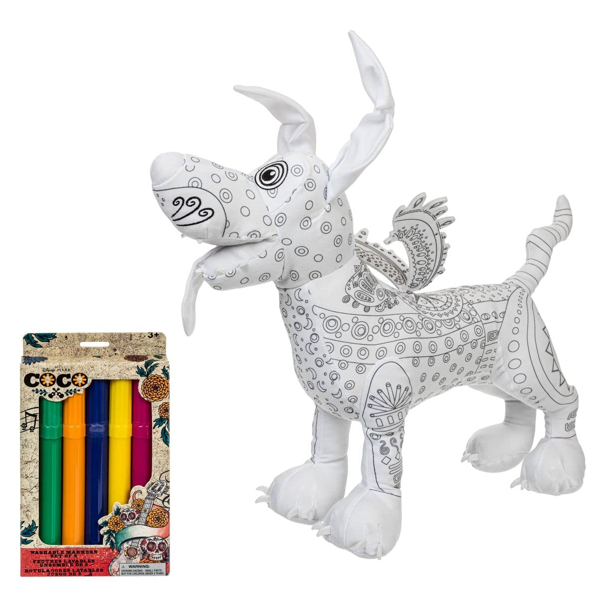 Disney Dante Coloring Plush with Marker Set Coco