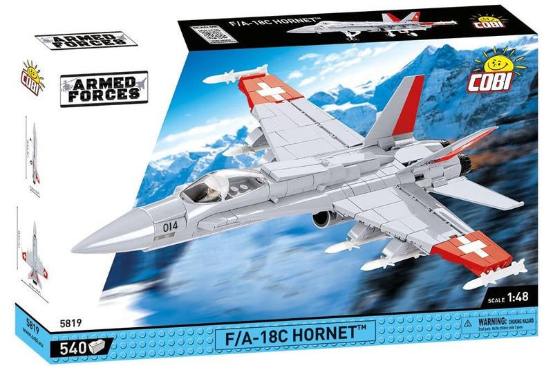 COBI 5819 F/A-18 C HornetBausteine Made in EU airplane Building Sets, Various