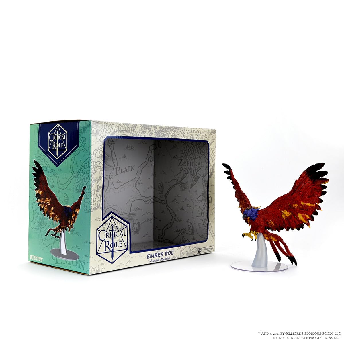 WizKids Monsters of Tal'Dorei - Ember Roc Premium Figure: Critical Role PrePainted