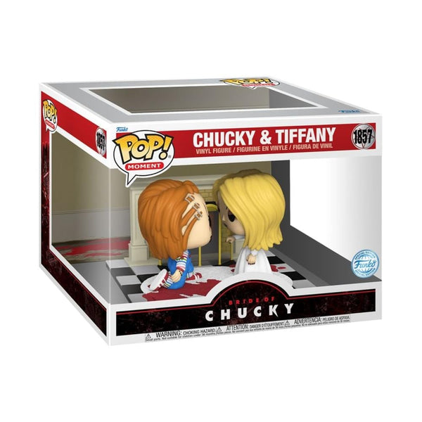 Funko Spirit Halloween Bride of Chucky Chucky and Tiffany Movie Moment POP! | Officially Licensed | Limited Edition | Horror Collectible