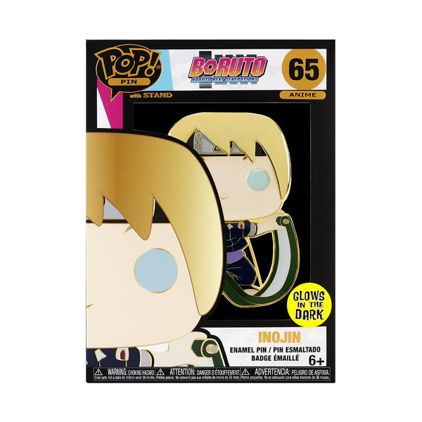 Funko Large Pop! Enamel Pin - Boruto Next Generations: Inojin - Boruto: Naruto Next Generations Enamel Pins - Cute Collectable Novelty Brooch - for Backpacks & Bags - Gift Idea - Anime Fans