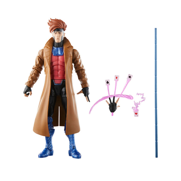 Hasbro Marvel Legends Series Gambit, X-Men ‘97 6" Marvel Legends Action Figures, Brown