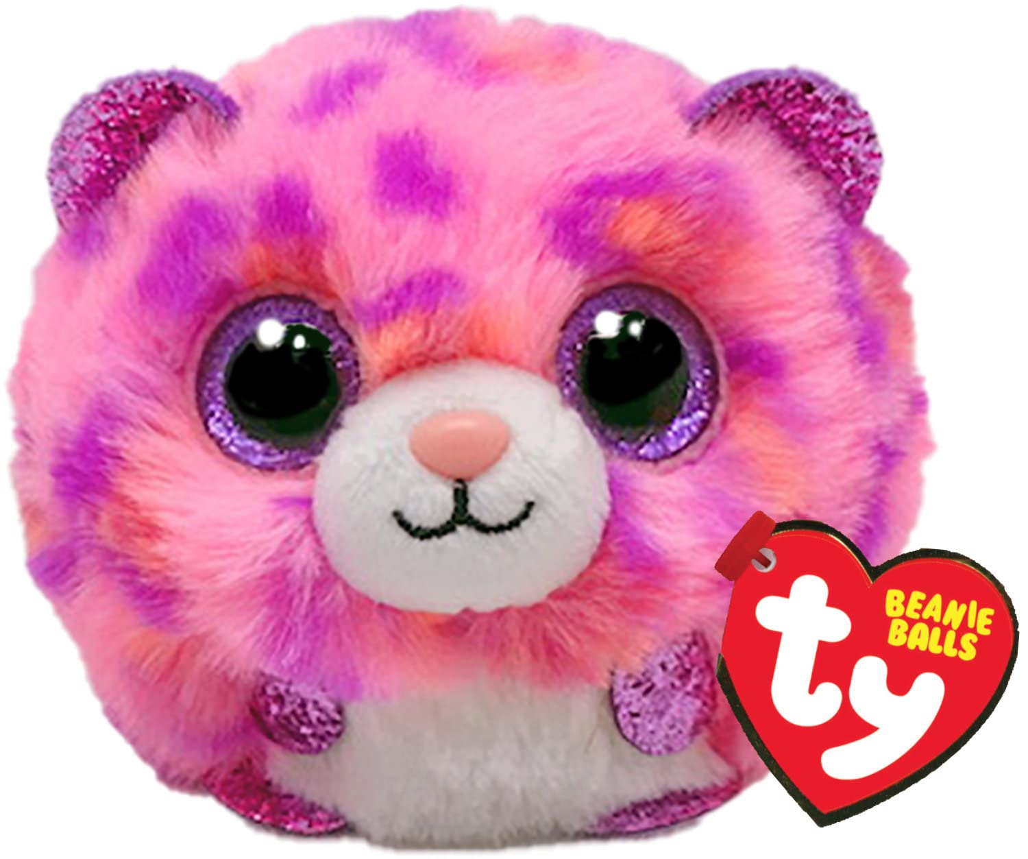 TY Topaz Leopard Beanie Balls 3 Inches Beanie Baby Soft Plush Toy Collectible Cuddly Fabric Teddy