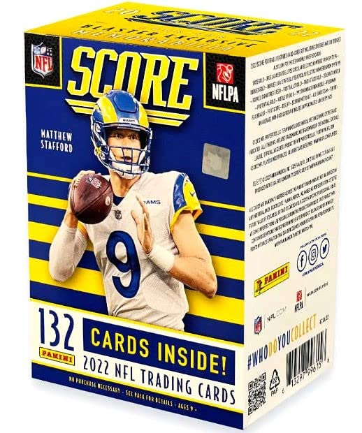 Panini 2022 Score Football Trading Card Blaster Box - 132 Cards Inside