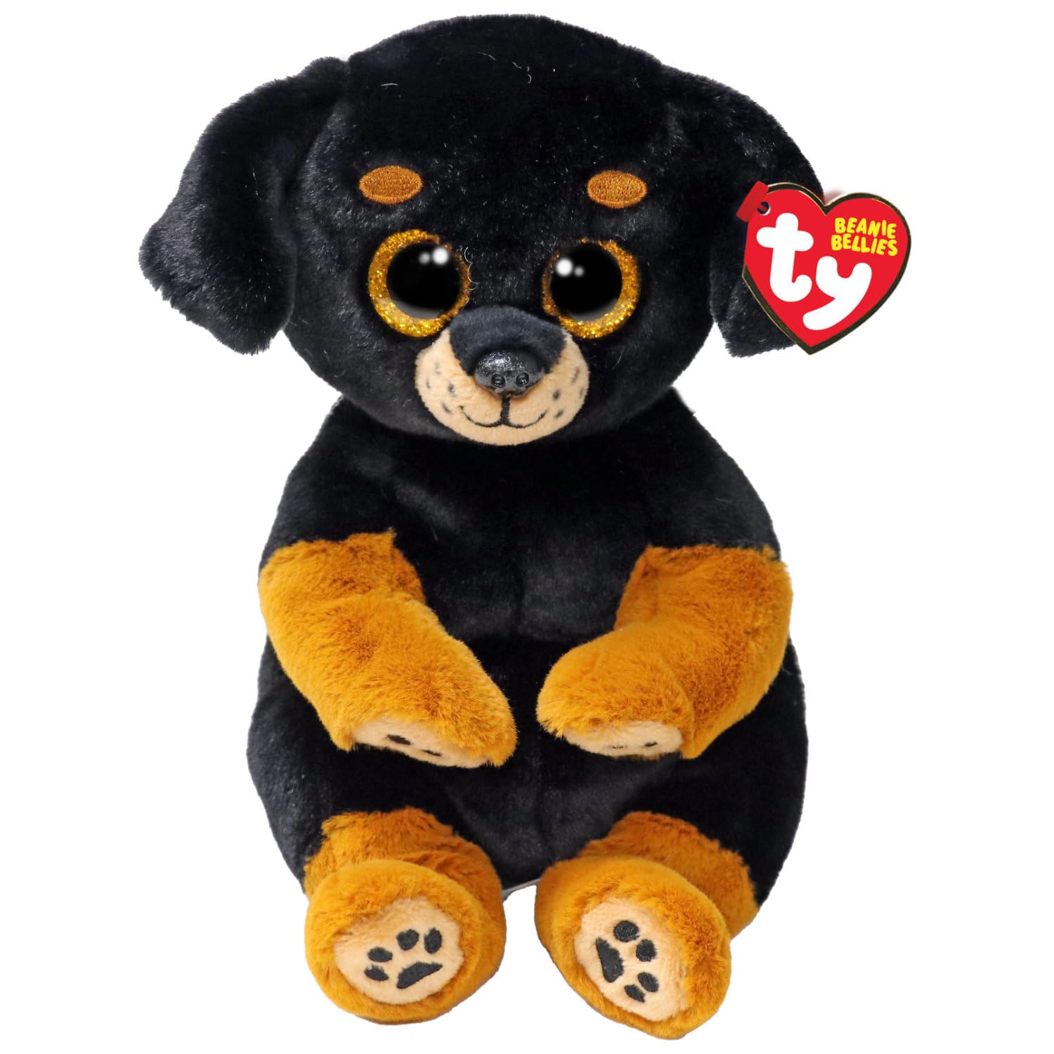 TY Randi Rottweiler Beanie Bellies Regular 14cm - Squishy Beanie Baby Soft Plush Toys - Collectible Cuddly Stuffed Teddy