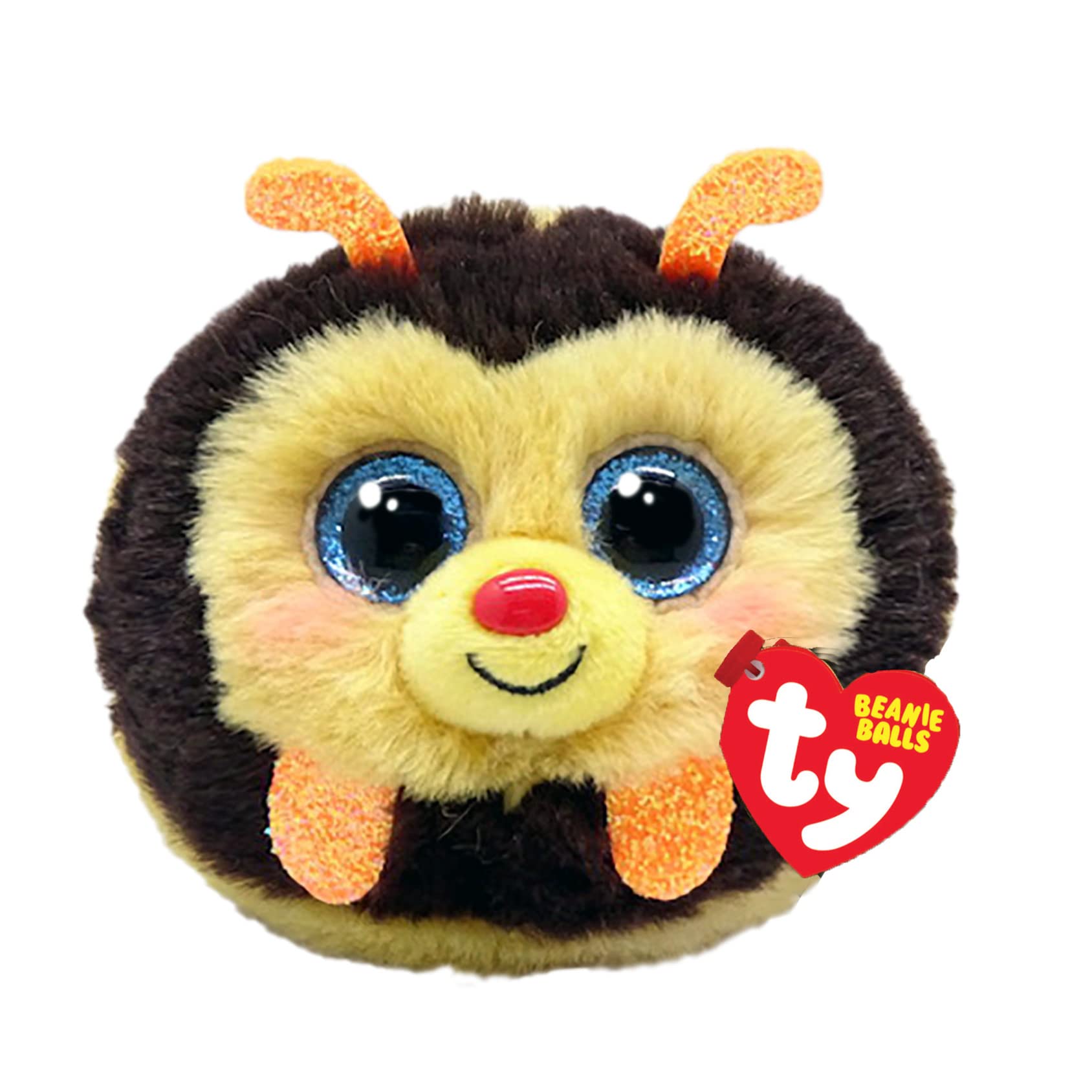 TY Zinger Bee Beanie Balls 3 Inches | Beanie Baby Soft Plush Toy | Collectible Cuddly Stuffed Teddy