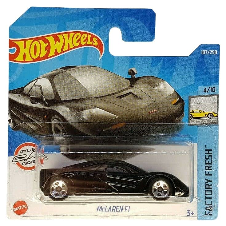 Hot Wheels - McLaren F1 - Factory Fresh 4/10 - HCT93 - Short Card - Ryu's Rides - Black - Mattel 2022