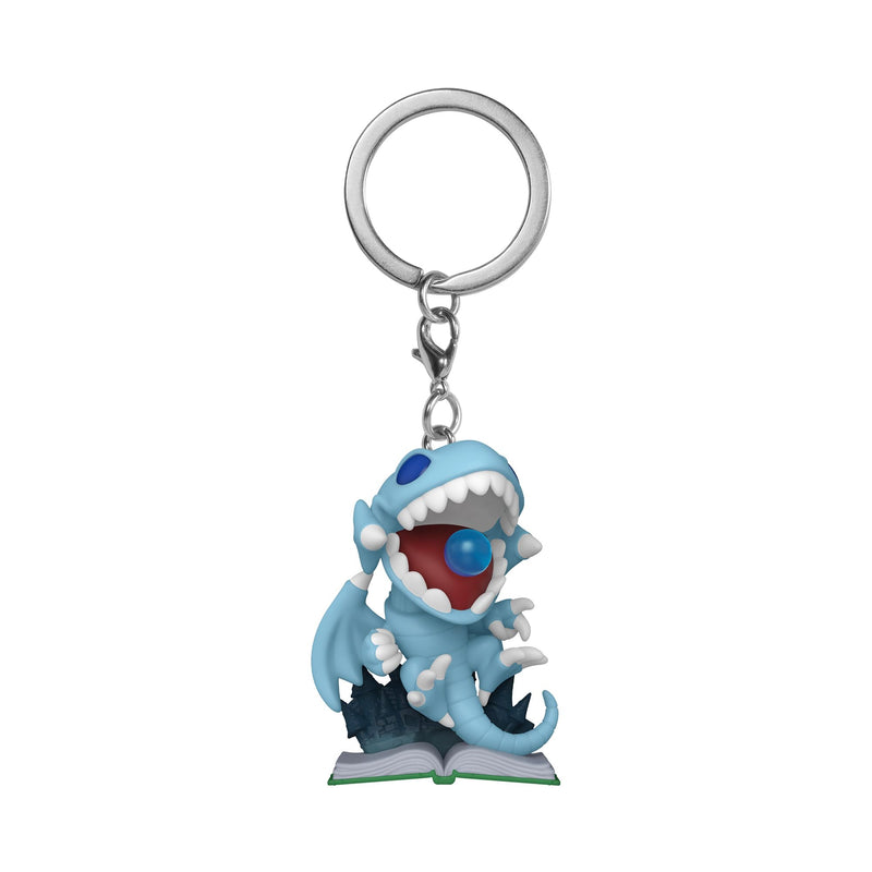 Funko POP! Keychain: Yu-Gi-Oh! - Blue Eyes White Dragon-Eyes Toon Dragon - (attack) - Collectable Vinyl Mini Figure Novelty Keyring - Stocking Filler - Gift Idea - Official Merchandise - Anime Fans