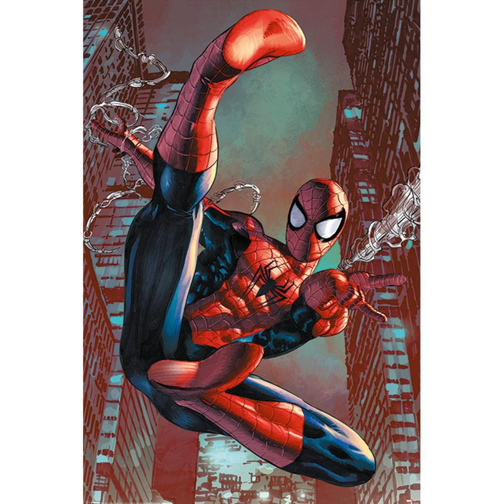 Pyramid International Web Slinger Maxi Poster, Wood, Multi-Colour, 91.5 x 61 x 0.02 cm